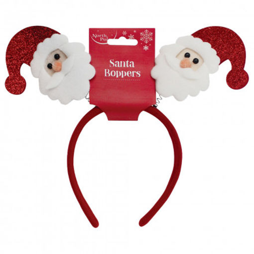 Picture of HEADBAND BOPPERS SANTA HEAD